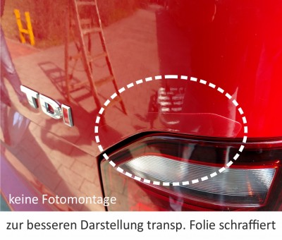 Lackschutzfolie Set universal für Heckträger Fahrradträger für VW