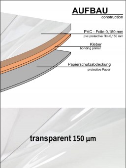  Lackschutzfolie transparent in verschiedenen Größen
